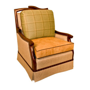 Bentwood Club Swivel Chair